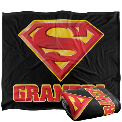 Superman Superman Grandpa Logo Blanket 2