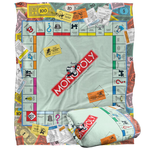 Monopoly Monopoly Game Scene Blanket 1