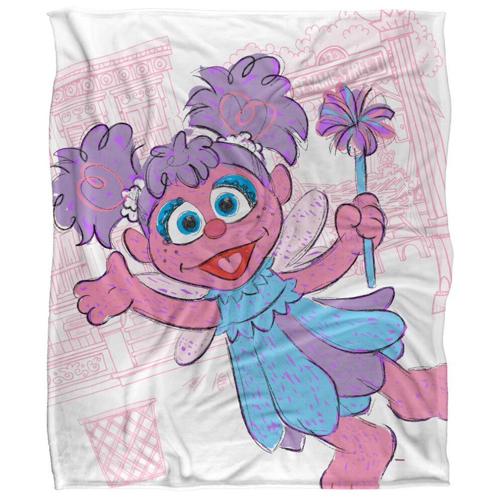 Sesame Street On The Streets Abby Blanket Multicoloured