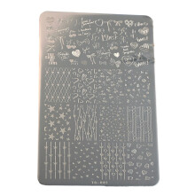 Creative Nail Stamping Tool Stainless Steel Plate with Cute