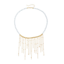 Elegant Tassels Pearls Chokers Necklace For Women Wedding Party