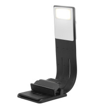Lampă de citit reîncărcabilă USB, lumină cu clemă reglabilă, companion flexibil și portabil pentru cititul pe timp de noapte, cu luminozitate