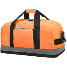 (One Size, Hi Vis Orange) Shugon Seattle Workwear Hi-Vis Holdall / Duffle Bag - 50 Litres