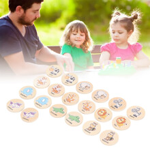 20 Stück Holz-Streichholz-Spiel für Kinder, Lernspielzeug für Kleinkinder