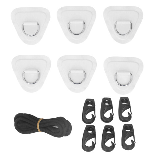 6-teiliges PVC-D-Ring-Patch-Set, elastisches 1