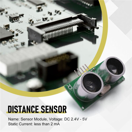 4PCS US-100 Ultrasonic Sensor Module  2.4V - 5V with Temperature Compensation Range Distance 1