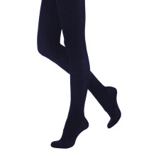 (Medium (36”-42”), Navy) Silky Womens/Ladies 200 Denier Appearance Fleece Tights (1 Pair)
