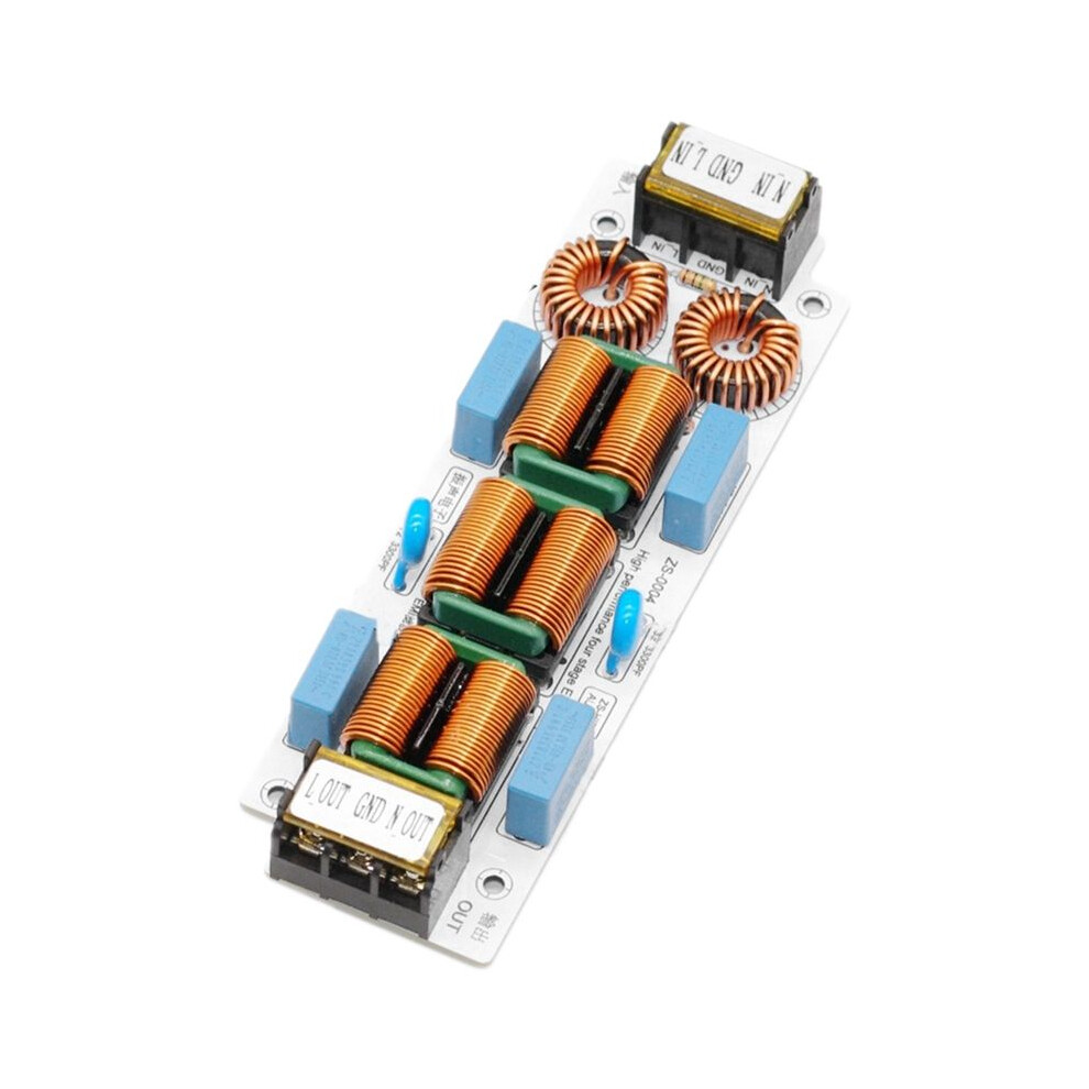 10A Emi Filter 4-Stage Electromagnetic Interference Suppressor Common Power Emc Audio Amplifier Purifier Without Shell 6033581141095