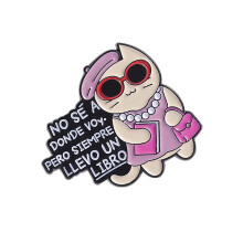 Épingle en forme de chat en alliage métallique, Badge à-QHXZ4457