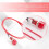 Neon Indicator  Signal Lamp Red Light AC 250V w2 Wires 3