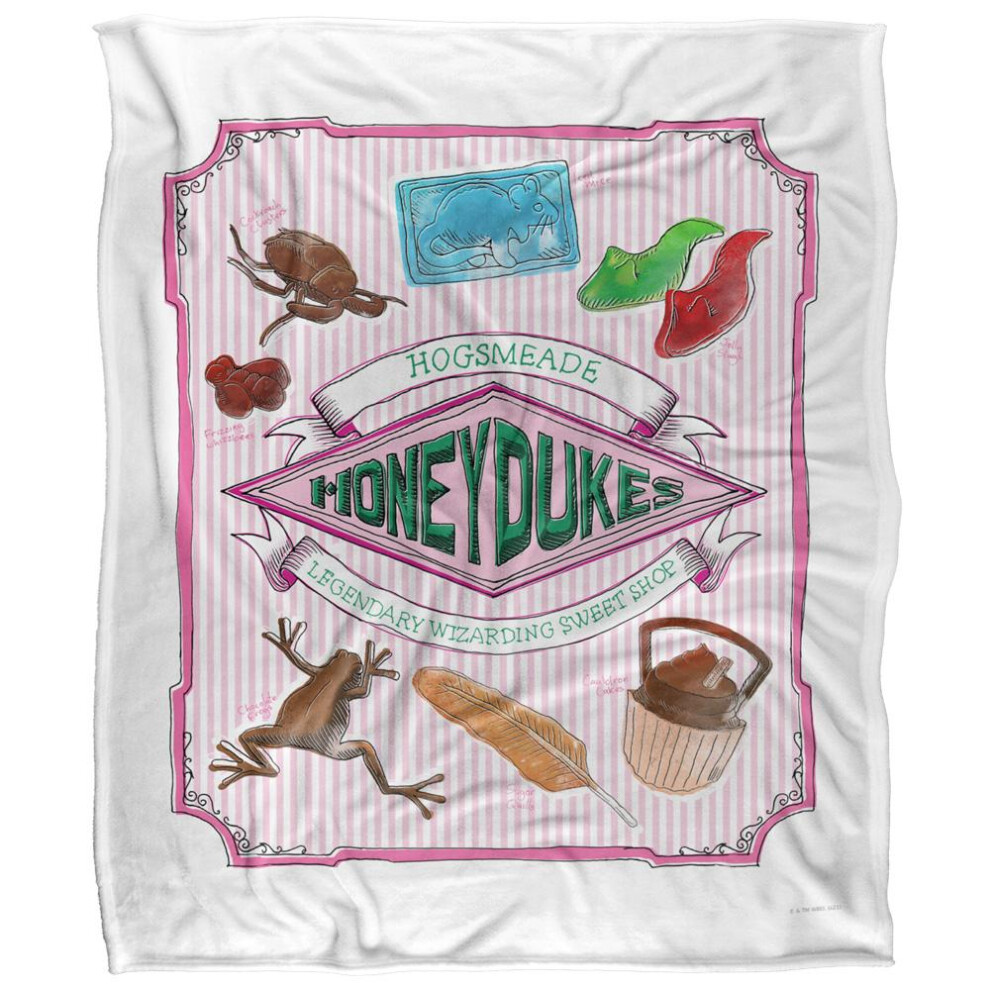Harry Potter Honeydukes Sweets Blanket Multicoloured