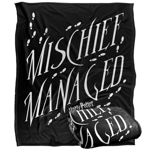 Harry Potter Harry Potter Mischief Managed Text Blanket 2