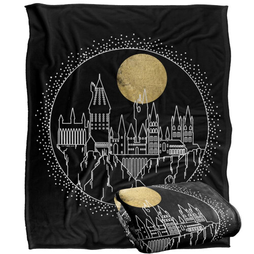Harry Potter Harry Potter Hogwarts Outline Blanket 2