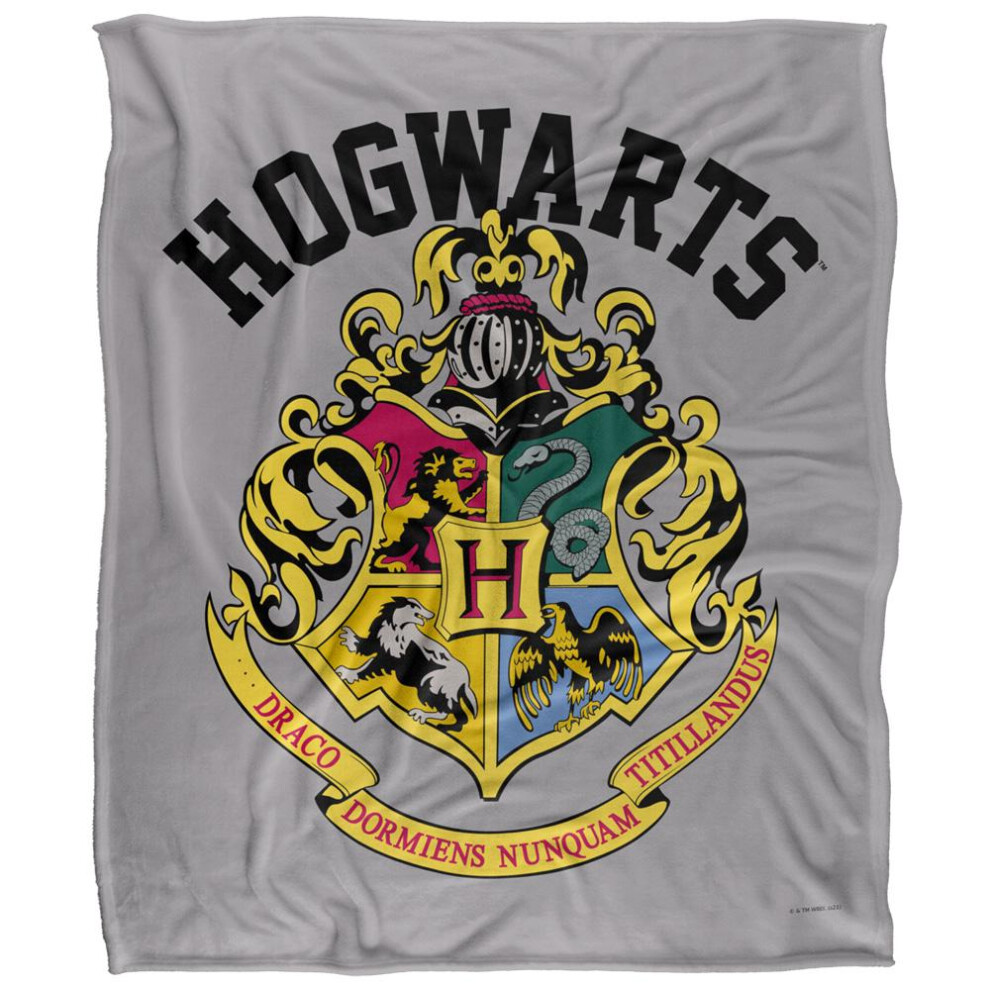 Harry Potter Hogwarts Crest Blanket Multicoloured