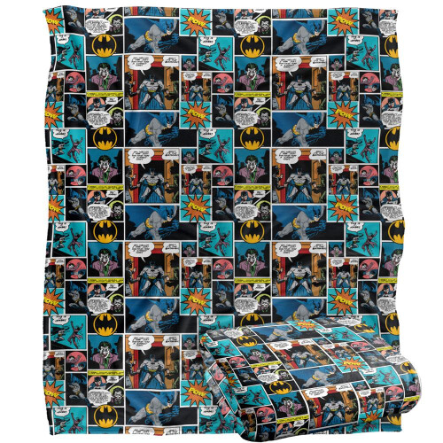 Batman Batman Comic Collage Blanket 2