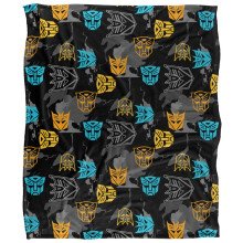 Transformers Repeat Logo Blanket