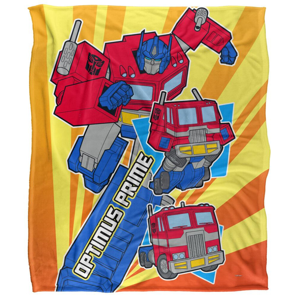 Transformers Optimus Prime Blanket White