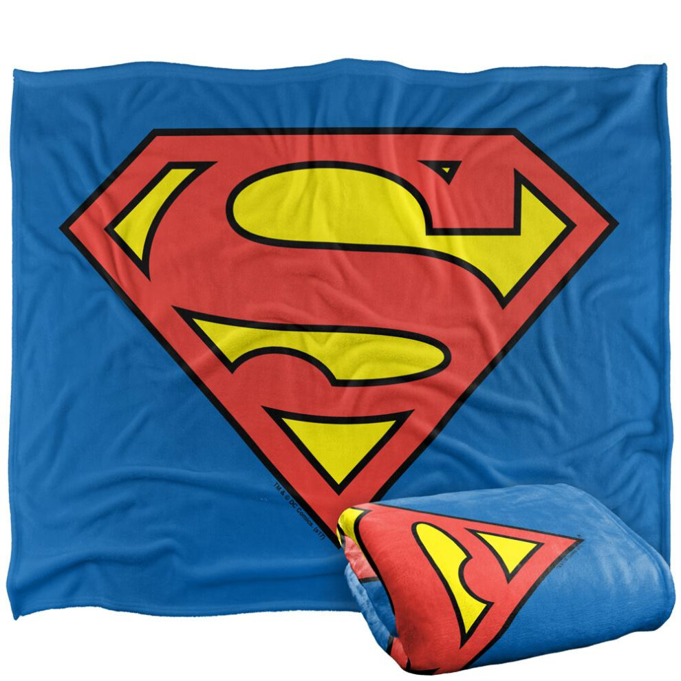 Superman Logo Blanket Multicoloured