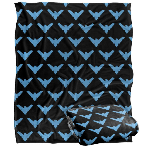 Batman Batman All Over Logo Nightwing Blanket 2
