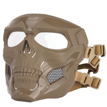 Tactical Full Face Mask, Anti-Ultraviolet Ability & Impact Resistant Coating for Outdoor Adventures, Comfortable & Adjustable, Ideal for