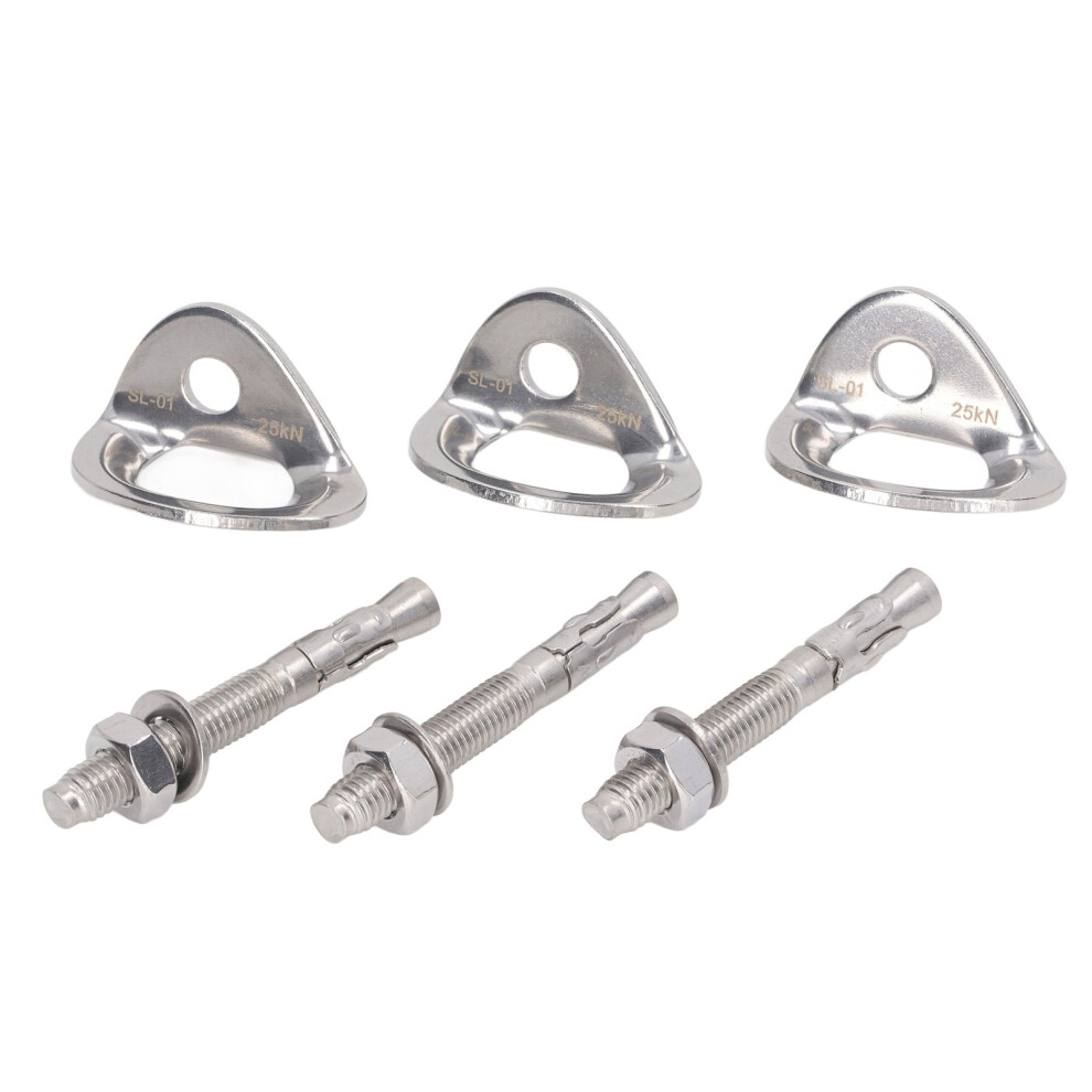 Climbing Anchor Bolt Hanger, Stainless Steel Assembly With Corrosion Protection For Extreme Strength And Safety Guarantee In Varied Environments, Perf 9463374095347