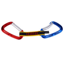 Climbing Companion: Ergonomic Quickdraw For Smooth Speedy Handling, Strong Carabiners With Wide Gate And Keylock Nose, Personal Anchoring System