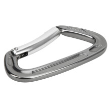 Aluminum Keylock Carabiner, Heavy Duty Hot-Forge Construction for Professional Use in Industry, Recreation, Sports, Auto Locking Mechanism Ensures Sec