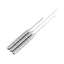 Fishing Bait Needle Rigging Tool Kit, Aluminum Alloy 3 In 1 Baiting Needle With Drill Hook And Stringer For Saltwater Freshwater Carp Fishing Equipmen