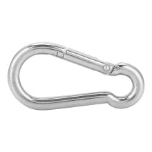 Stainless Steel Carabiner For Outdoor Activities Heavy Duty Snap Hook Quick Connect Disconnect Compact Size Corrosion Resistant Versatile Binding Rigg