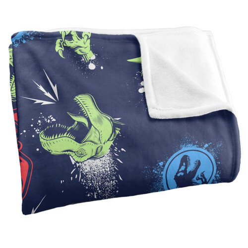 Jurassic Park Jurassic Park Camp Cretaceous Graffiti Blanket 2