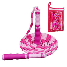 Adjustable Length Skipping Rope, Fitness Choice for Kids Men Women, Soft Beaded Durable Tangle-Free Jump Rope with Anti-Slip Handle Ergonomic Design,