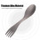 Πολυλειτουργικό Spork ConvertiblE για υπαίθριες περιπέτειες, εξαιρετικά ελαφριά 8
