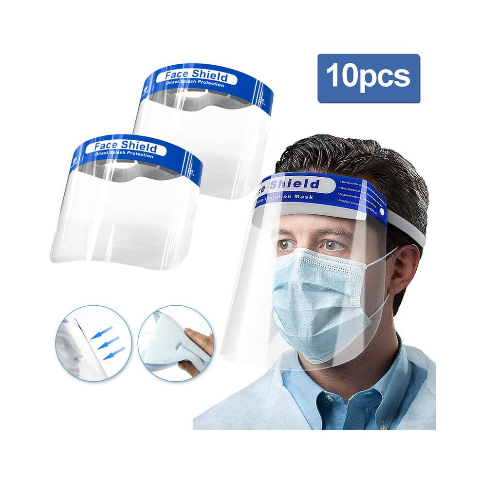 Reusable Safety Face Shield, Comfortable Wear Full Facial Protection With Quality Materials For Professional Protection, Transparent Visor (Pack Of 9405630262995
