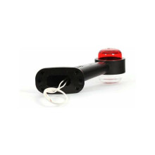 Robustes und zuverlässiges Positionsleuchten-Set für alle Fahrzeugtypen, verbesserte Sichtbarkeit, rot und weiß, 156 mm Durchmesser mit 27 LEDs,