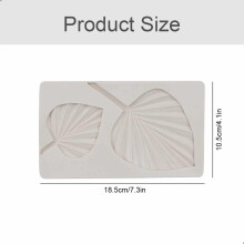 Stampo in silicone artigianale a forma di foglia tropicale, stampo a ventaglio per fondente per decorare torte creative, stampi per cioccolato e
