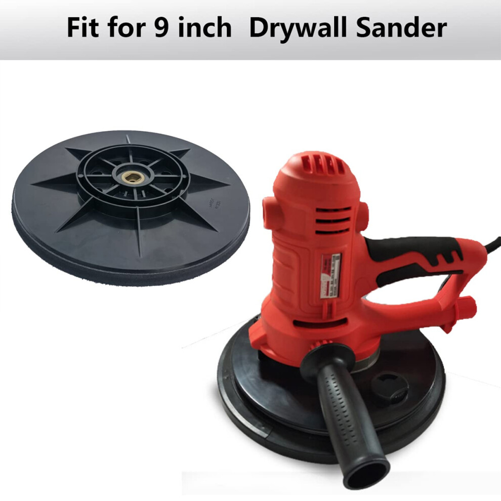 Drywall Sander Backup Pad For Power Tools, Quick-Disc-Change Hook And Loop Fastening For Reliable Performance On Dustless Sanders, 9 Inch Sanding 9169997215222
