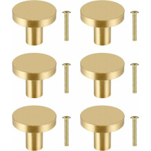 Moderne kastknoppen, goudkleurige champagnekleurige afwerking voor een verfijnde uitstraling, massief messing constructie voor duurzaamheid,