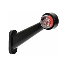 Superhelles Multifunktions-Positionsleuchten-Set für Anhänger, LKW und Zugmaschinen mit 12V/24V DC, rot und weiß, 156 mm Durchmesser, Konturlicht