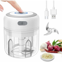 Tritatutto per verdure sicuro per materie prime, facile da pulire, impermeabile IPX65, 100 ml, controllo di potenza a un tocco, focalizzato sulla