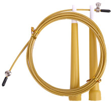 Speed Jump Rope for Cardio, Adjustable Length Speed Jumping Rope with Super Fast Turning Design, Durable Vinyl-Coated Wire Cord Workout Skipping Rope