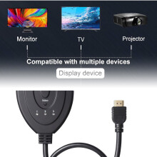 Διακόπτης HDMI για τις ανάγκες πολυμέσων σας, υποστηρίζει Full Hd, σταθερή μετάδοση