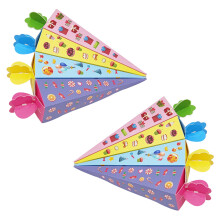 Cone escolar faça você mesmo, toalhinhas de papel rendado multiuso para enchimento e fácil montagem, ideal para presentes de volta às aulas e