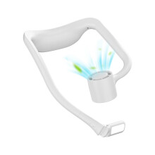 Portable Neck Fan With USB Rechargeable Hands Free Bladeless Fan Adjustable Strong Wind Brushless Silent Motor Lightweight & Convenient Foldable Desig