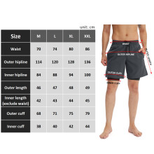 Herren 2-in-1-Laufshorts, Schwarz/Grau, M-XXL