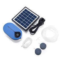Aerador de Oxigênio Ecológico para Aquário, Bomba de Oxigênio Solar para Oxigenador de Tanque de Peixes, Ângulo Ajustável para Máxima