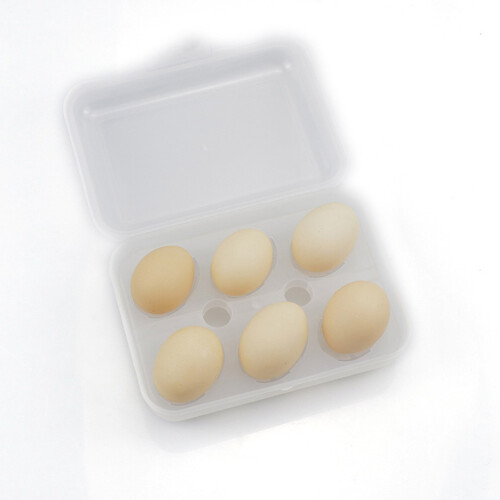 Egg Storage Box Leakproof Shockproof, High Quality Material Egg Holder Container with Lid for Refrigerator Camping Picnic, 6 Grids Egg Tray Stackable 2