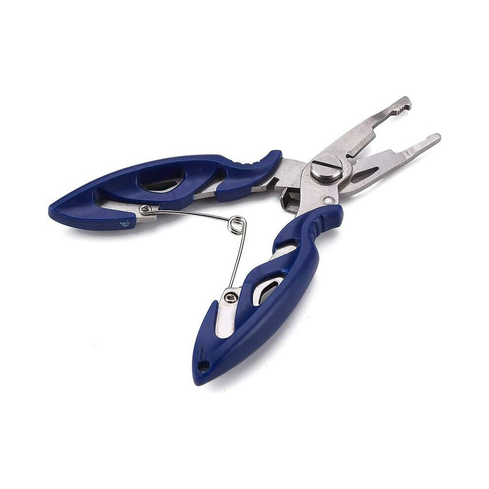 Multi-Function Fishing Plier, Ergonomically Designed Integrated Handle For Comfortable Grip No Sliding Hand, Spring Loaded Handle Freshwater Saltwater 9093122795696
