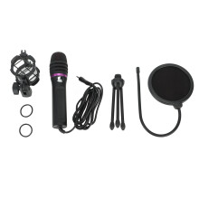 USB Microphone For Podcasting And Gaming High Quality Sound Reproduction Dynamic Mic With Cardioid Pickup Plug And Play Compatible With PC Laptop Simp
