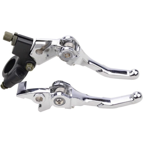 Rider's Delight: Foldable Brake Set for Motorcycle Handle Bars, Boost Your Control