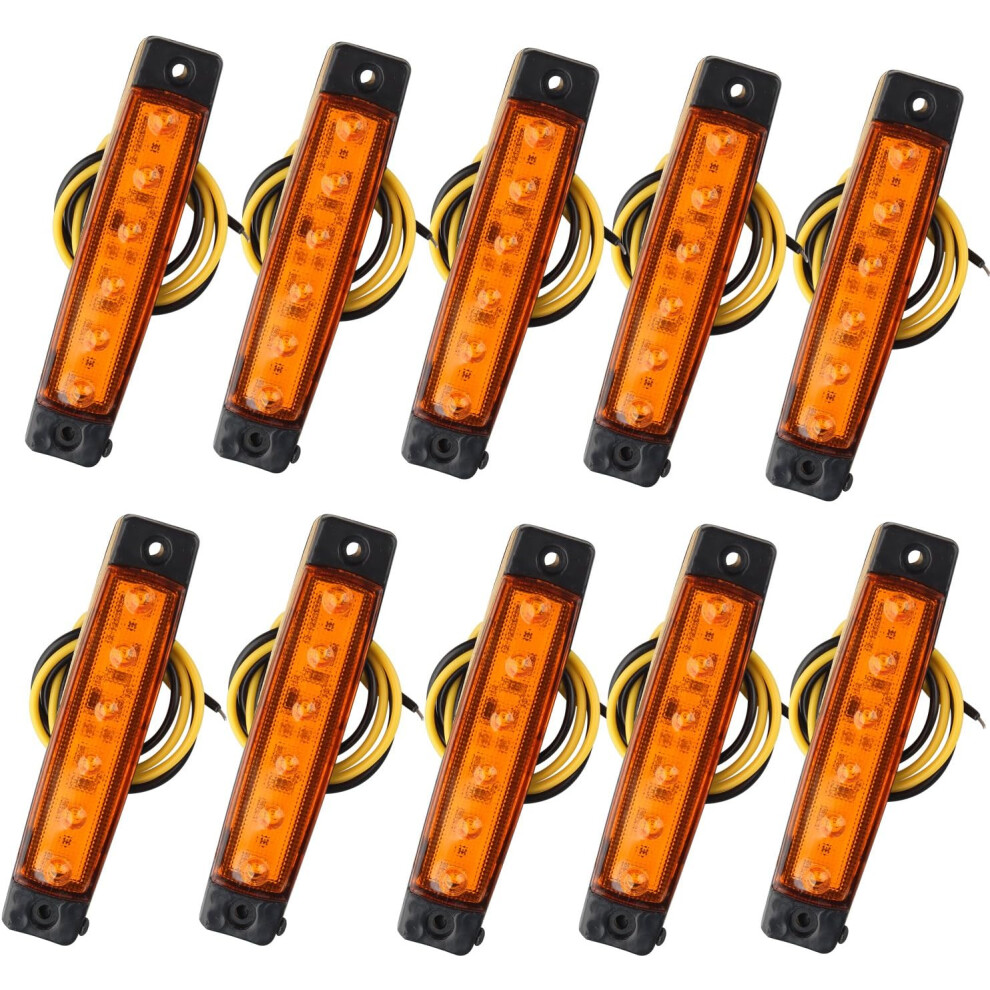 Waterproof Ip66 Led Marker Lights For Universally Fit Various Vehicles, Long Service Life Ensures Reliable Performance In All Weather Conditions Amber 9004841670980